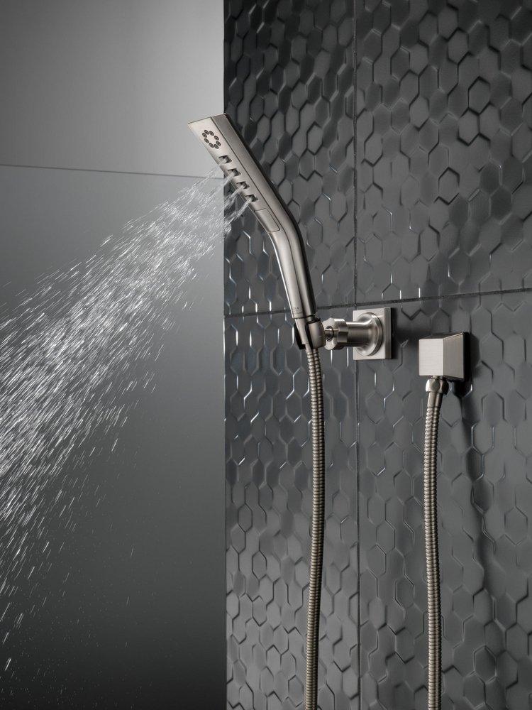 DELTA UNIVERSAL SHOWERING COMPONENTS: H2OKINETIC 3-SETTING WALL MOUNT HAND SHOWER 