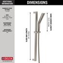 Delta Faucet Lumicoat Stainless Multi Function Hand Shower 