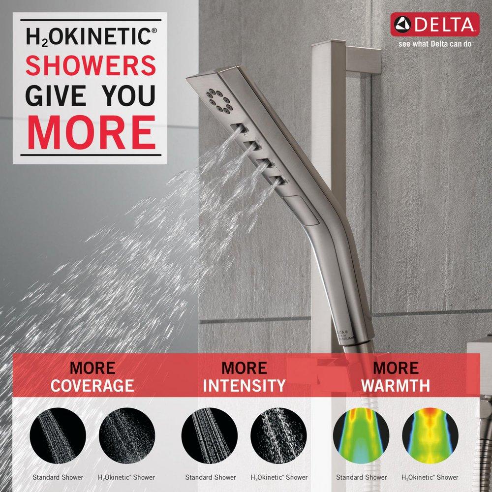 Delta Faucet Lumicoat Stainless Multi Function Hand Shower 