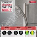 Delta Faucet Lumicoat Stainless Multi Function Hand Shower 