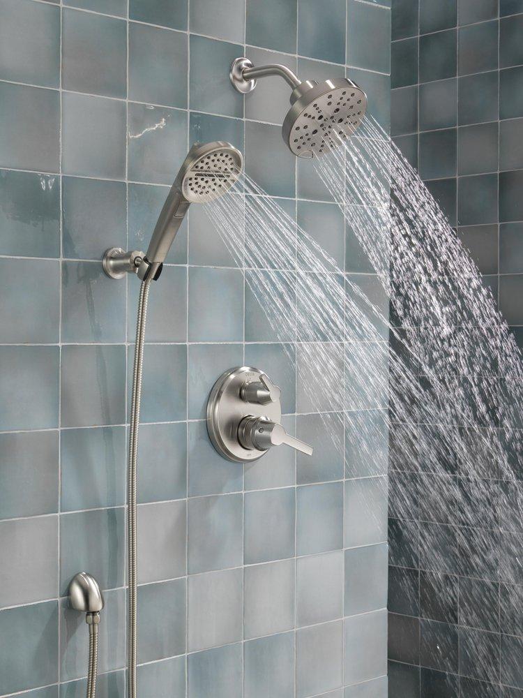 Delta Faucet Stainless 1/2 in. FNPT x MNPSM Solid Brass Elbow 