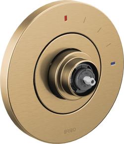 Pressure Balancing Valve Trim in Luxe Gold (Handles Sold Separately)