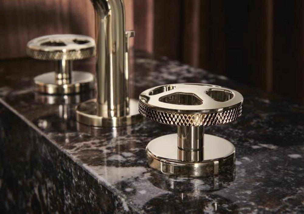 Brizo Brilliance Polished Nickel Litze&reg; Widespread Handle Kit - Wheel 