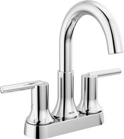 Two Handle Centerset Bathroom Sink Faucet in Chrome