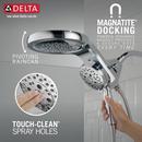 Delta Faucet Lumicoat Chrome Multi Function Showerhead 