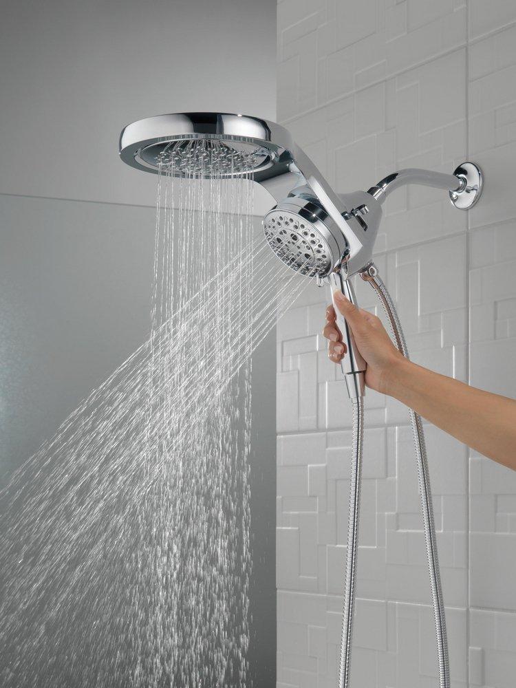 Delta Faucet Lumicoat Chrome Multi Function Showerhead 