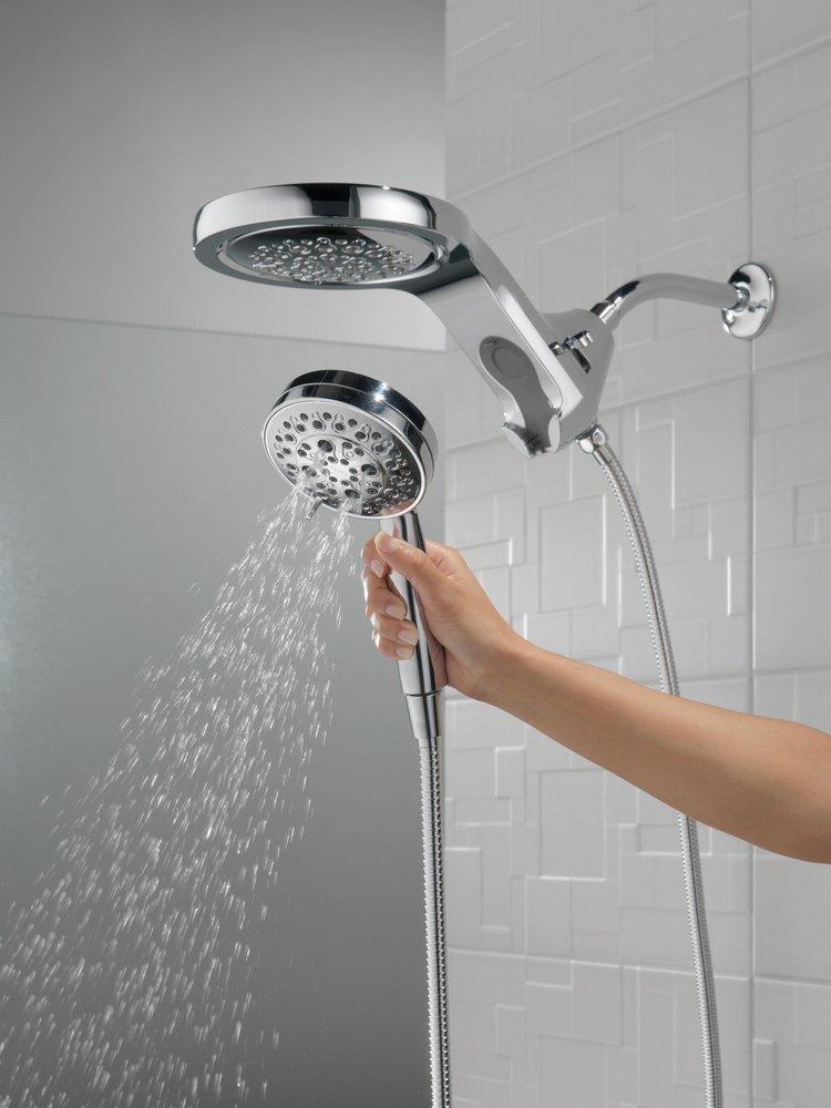 Delta Faucet Lumicoat Chrome Multi Function Showerhead 