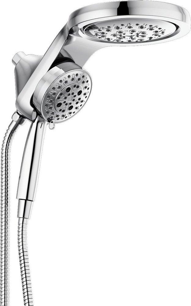 DELTA UNIVERSAL SHOWERING COMPONENTS: HYDRORAIN H2OKINETIC 5-SETTING TWO-IN-ONE SHOWER HEAD 
