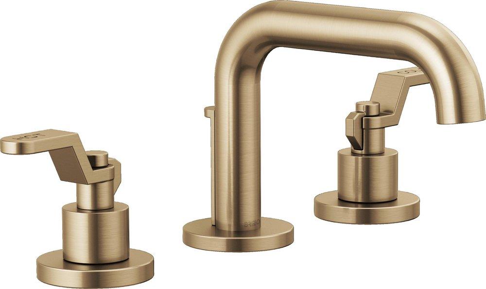 Two Handle Widespread Bathroom Sink Faucet in Luxe Gold (Handles Sold Separately) 