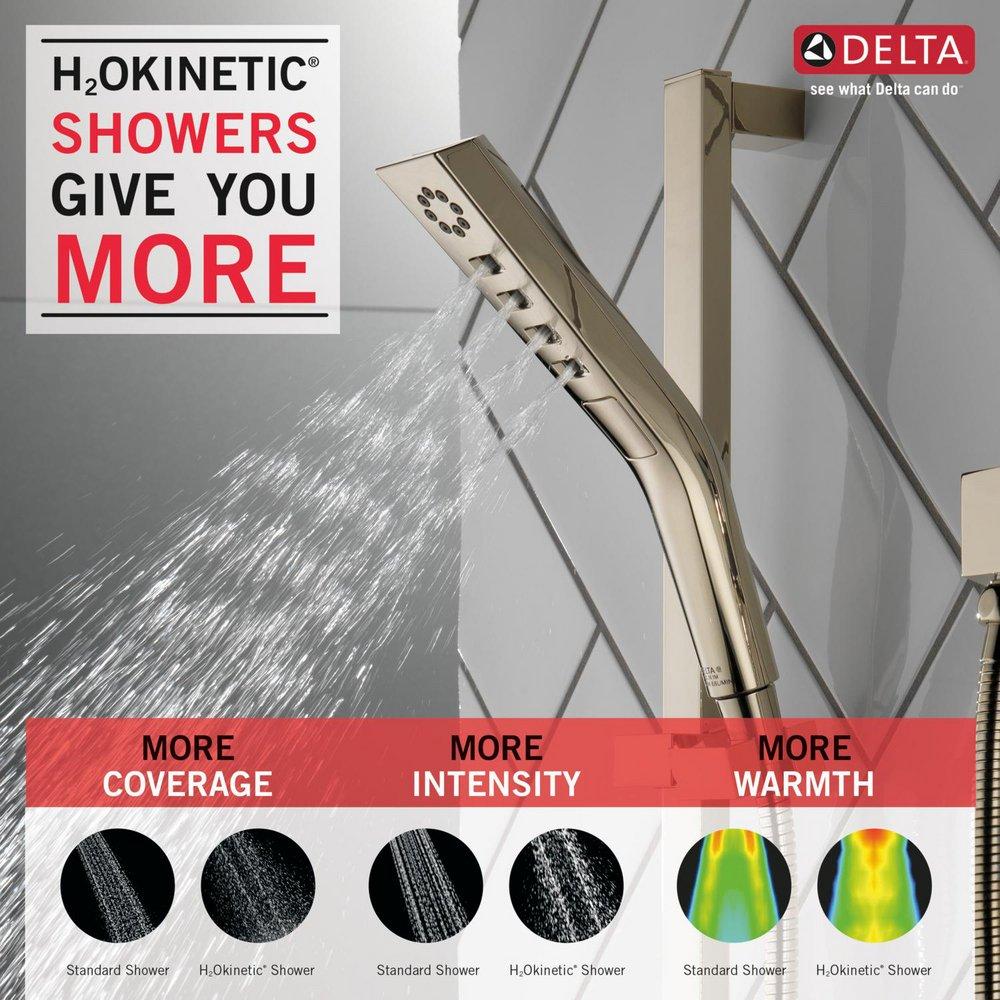 Delta Faucet Lumicoat Polished Nickel Multi Function Hand Shower 
