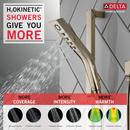 Delta Faucet Lumicoat Polished Nickel Multi Function Hand Shower 