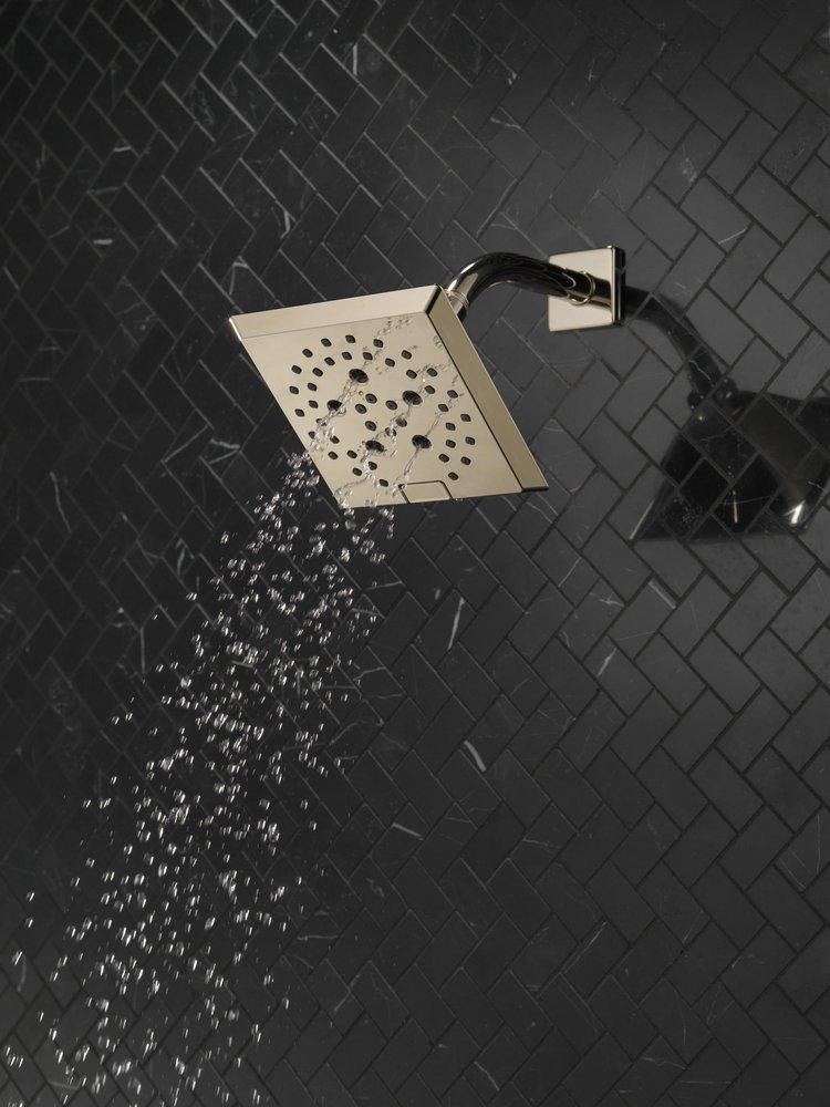 Delta Faucet Lumicoat Polished Nickel Multi Function Showerhead 