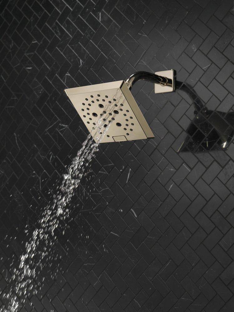 Delta Faucet Lumicoat Polished Nickel Multi Function Showerhead 