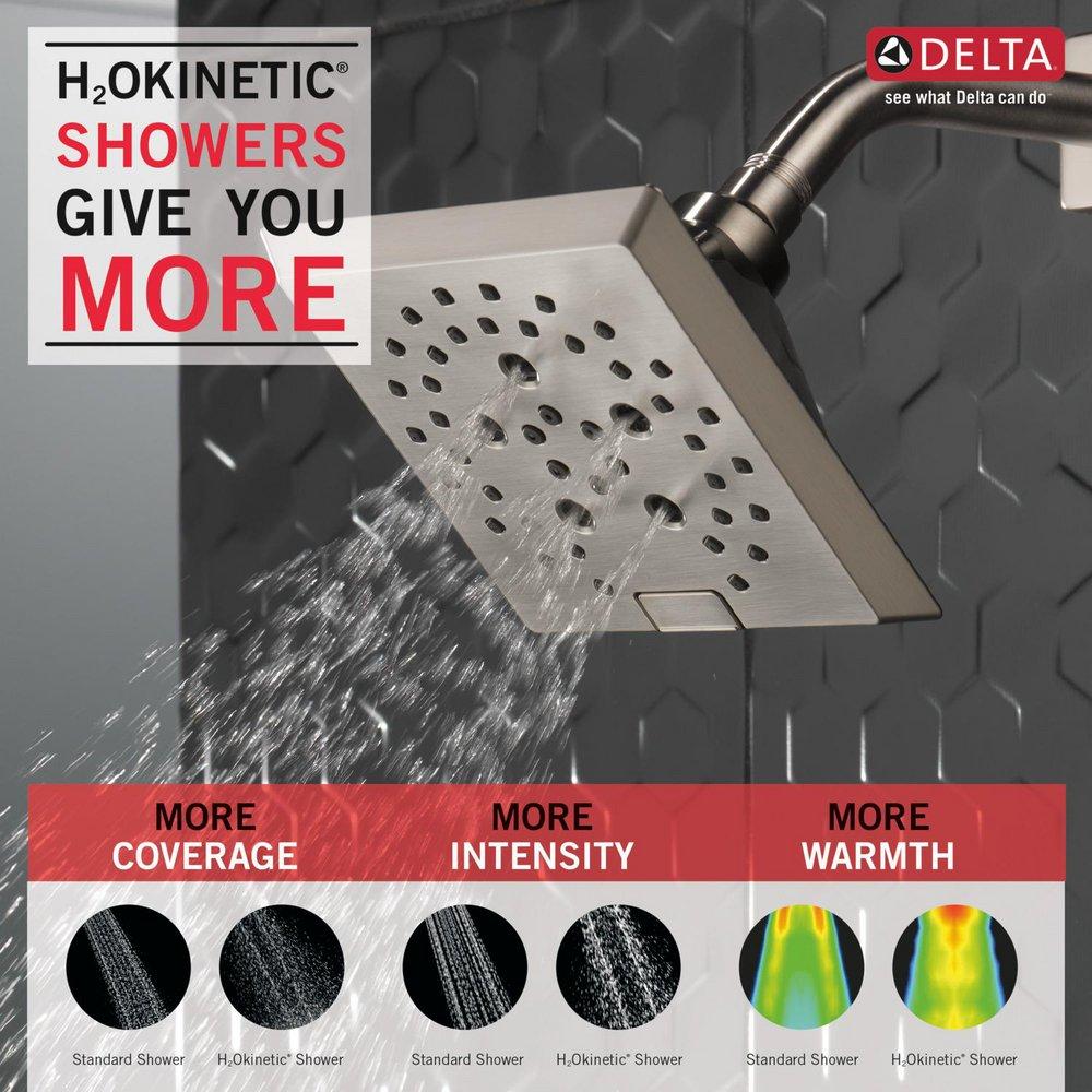 Delta Faucet Lumicoat Stainless Multi Function Showerhead 