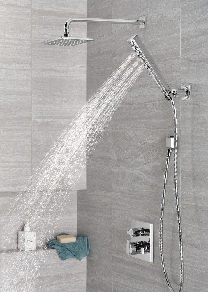 Delta Faucet Lumicoat Chrome 1/2 in. FNPT x MNPSM Brass Elbow 