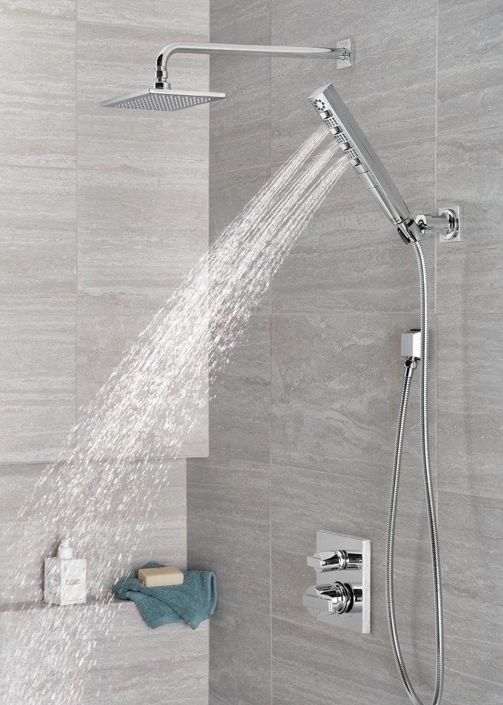 Delta Faucet Lumicoat Chrome 1/2 in. FNPT x MNPSM Brass Elbow 