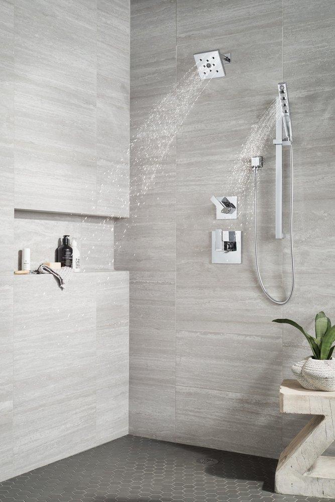 Delta Faucet Lumicoat Chrome 1/2 in. FNPT x MNPSM Brass Elbow 