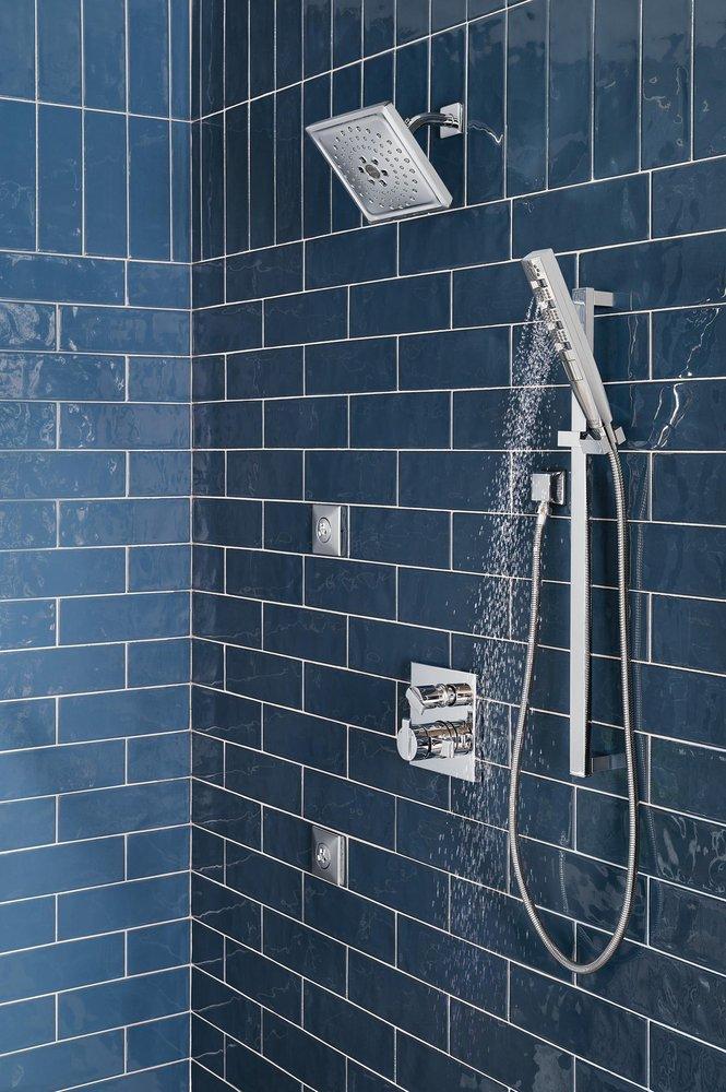 Delta Faucet Lumicoat Chrome 1/2 in. FNPT x MNPSM Brass Elbow 