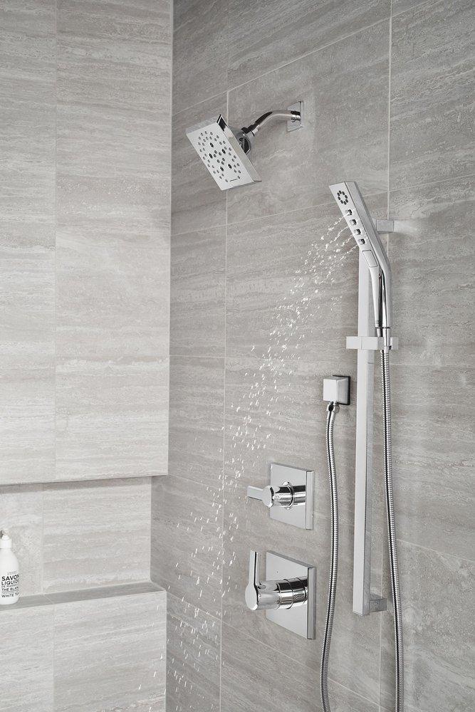 Delta Faucet Lumicoat Chrome 1/2 in. FNPT x MNPSM Brass Elbow 