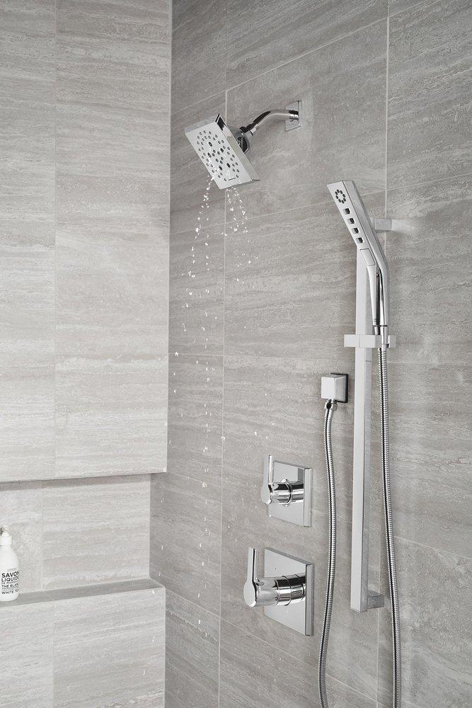 Delta Faucet Lumicoat Chrome 1/2 in. FNPT x MNPSM Brass Elbow 