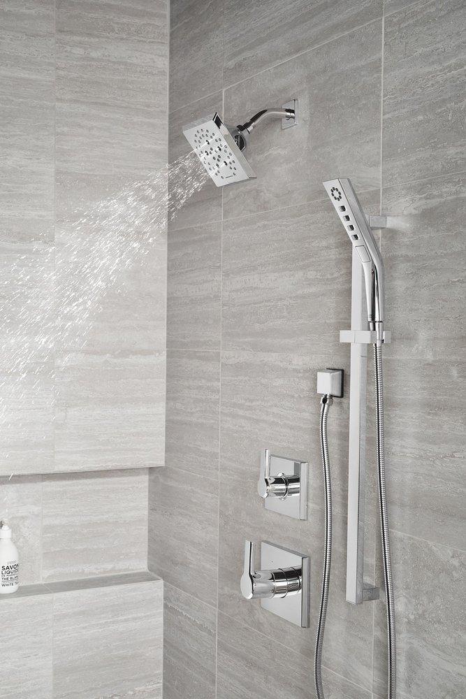 Delta Faucet Lumicoat Chrome 1/2 in. FNPT x MNPSM Brass Elbow 