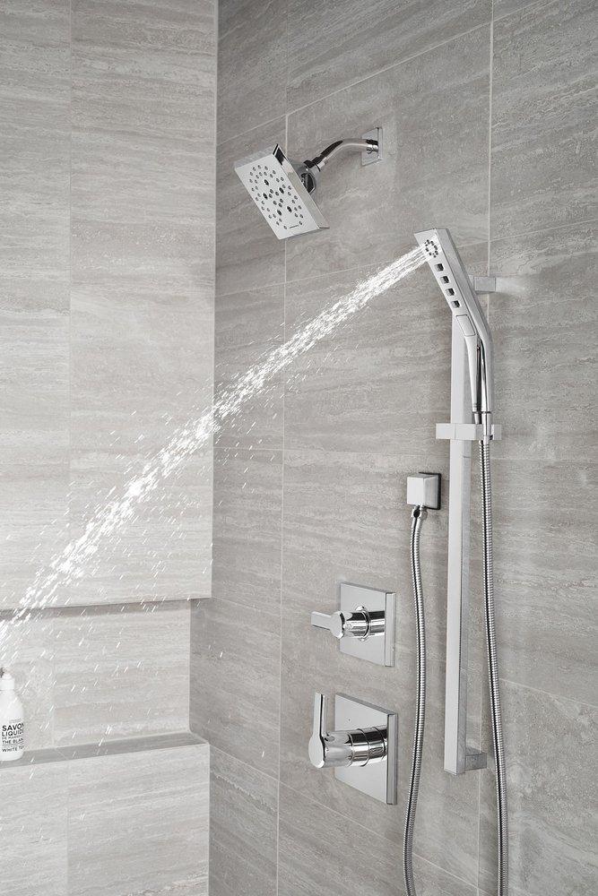 Delta Faucet Lumicoat Chrome 1/2 in. FNPT x MNPSM Brass Elbow 