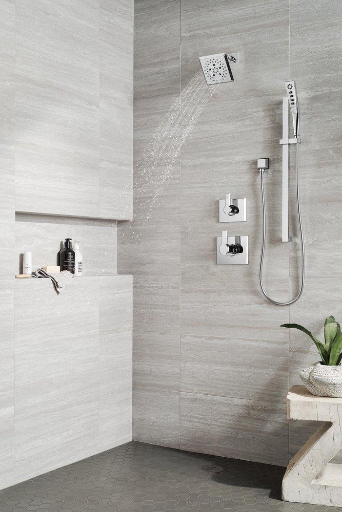 Delta Faucet Lumicoat Chrome 1/2 in. FNPT x MNPSM Brass Elbow 