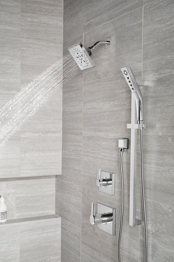 Delta Faucet Lumicoat Chrome 1/2 in. FNPT x MNPSM Brass Elbow 