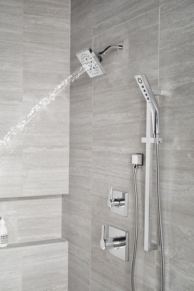 Delta Faucet Lumicoat Chrome 1/2 in. FNPT x MNPSM Brass Elbow 