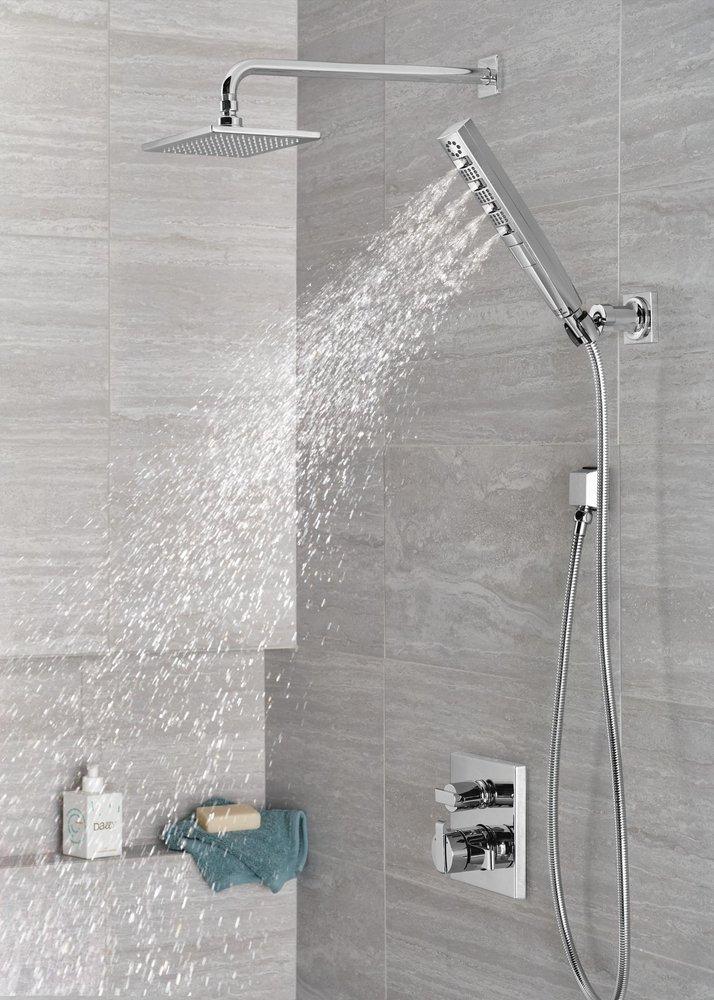 Delta Faucet Lumicoat&trade; Chrome Single Function Raincan Showerhead in Lumicoat 
