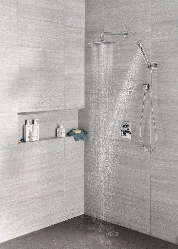 Delta Faucet Lumicoat&trade; Chrome Single Function Raincan Showerhead in Lumicoat 
