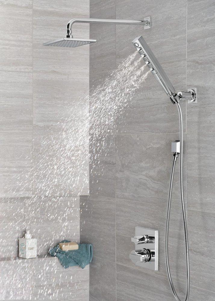 Delta Faucet Lumicoat&trade; Chrome Single Function Raincan Showerhead in Lumicoat 