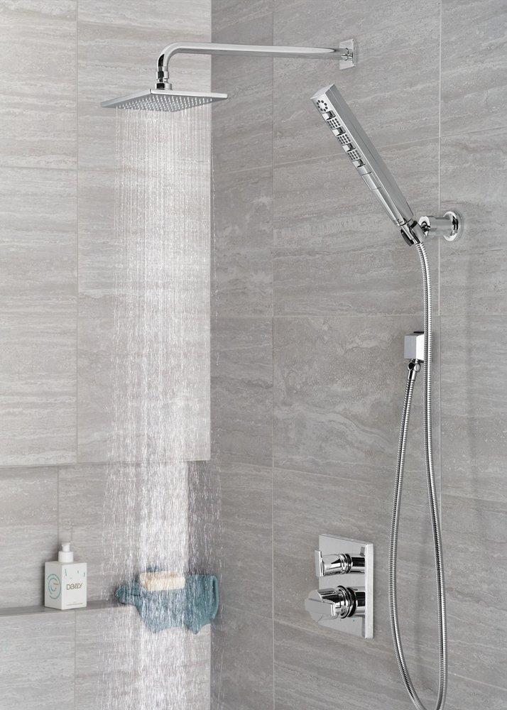 Delta Faucet Lumicoat&trade; Chrome Single Function Raincan Showerhead in Lumicoat 