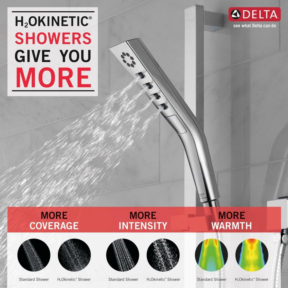 Delta Faucet Lumicoat Chrome Multi Function Hand Shower 