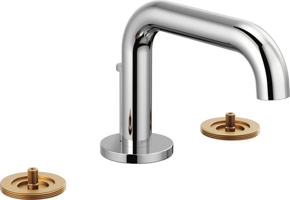 Two Handle Widespread Bathroom Sink Faucet in Polished Chrome (Handles Sold Separately) 