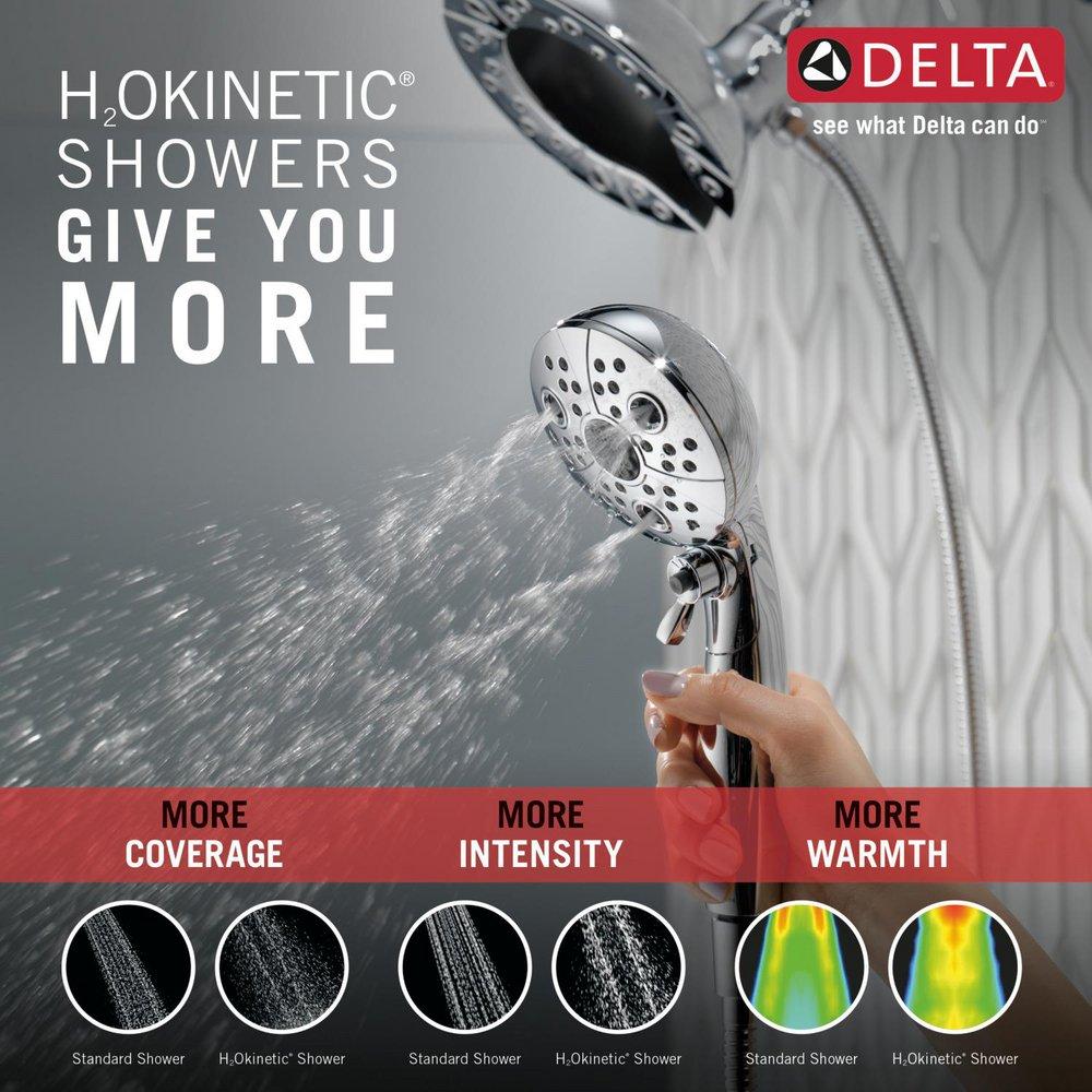 Delta Faucet Lumicoat Chrome Multi Function Hand Shower 