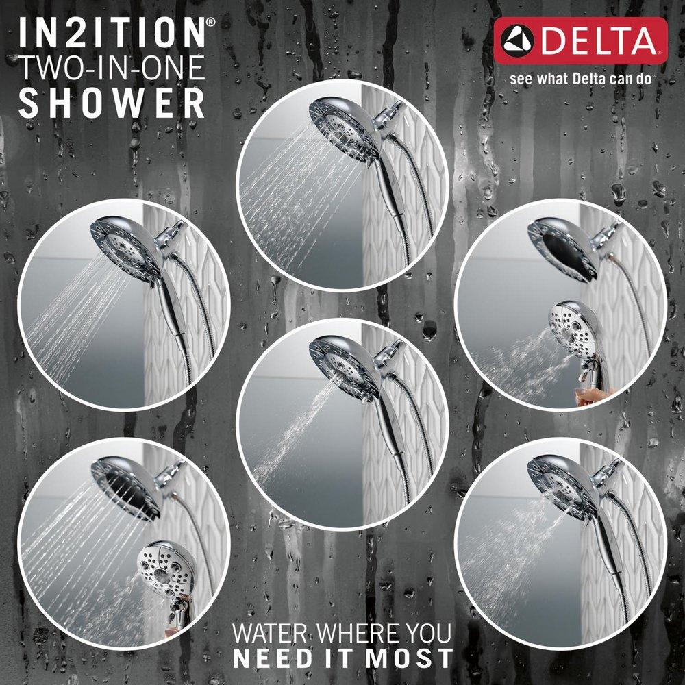 Delta Faucet Lumicoat Chrome Multi Function Hand Shower 