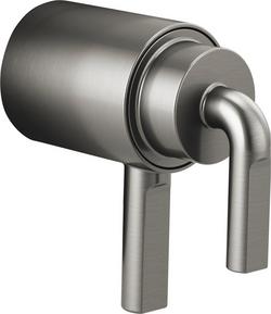 TempAssure&reg; Thermostatic Valve Trim Notch Lever Handle Kit in Brilliance&reg; Luxe Steel&reg;