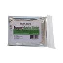 52 in x 84 in Emergency Fire and Rescue Blanket in Silver 