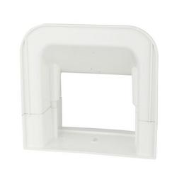 White Paintable 4" PVC Soffit Fitting