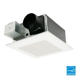 50-80-110 CFM Ceiling Mount Ventilation Fan with Smartflow&trade; ECM Motor in White - Fan Only - 0.3-2 Sones - Energy Star Rated