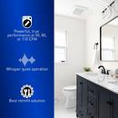 Panasonic White 50-80-110 CFM Ceiling Mount Ventilation Fan with Smartflow&trade; ECM Motor in White - 0.3-2 Sones - Energy Star Rated 