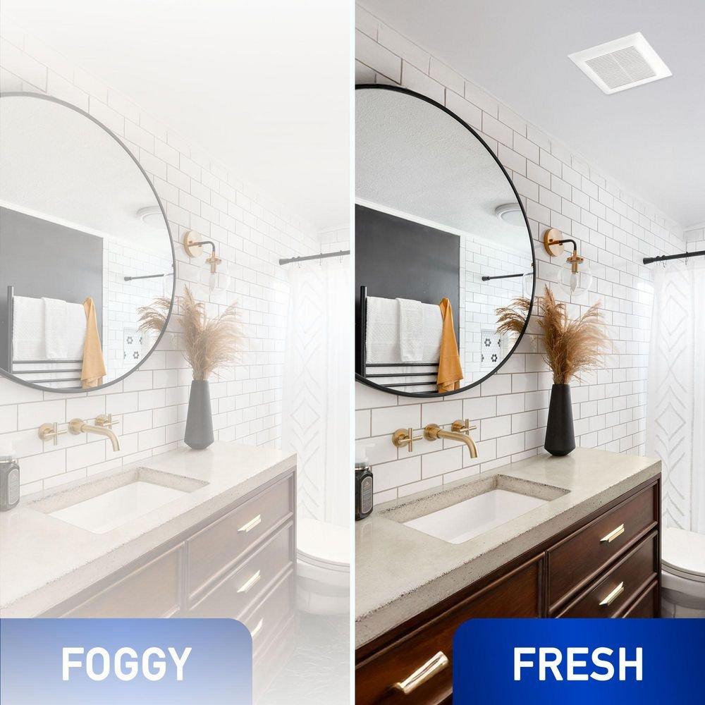 Panasonic White 50-80-110 CFM Ceiling Mount Ventilation Fan with Smartflow&trade; ECM Motor in White - 0.3-2 Sones - Energy Star Rated 