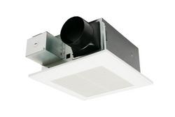 50-80-110 CFM Ceiling Mount Ventilation Fan with Smartflow™ ECM Motor in White - Fan Only - 0.3-2 Sones - Energy Star Rated