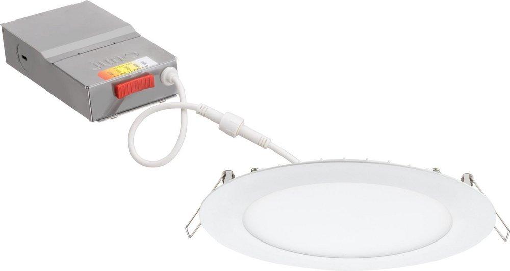 6 in. Color Selectable Recessed LED Downlight in White 