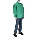 Size XL Cotton and Fabric FR Treated Welder Jacket in Green