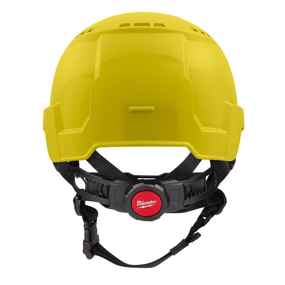 YLW FNT BRM VENT HELMET W/BOLTCL C 