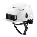 WHT FNT BRM VENT HELMET W/BOLTCL C 