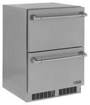 Lynx Grills Stainless Steel 26-3/4 in. 5 cu. ft. Double Drawer Outdoor Refrigerator