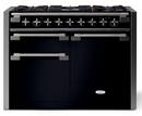 47-9/16 in. 5-Burner Electric and Gas Freestanding Range in Gloss Black